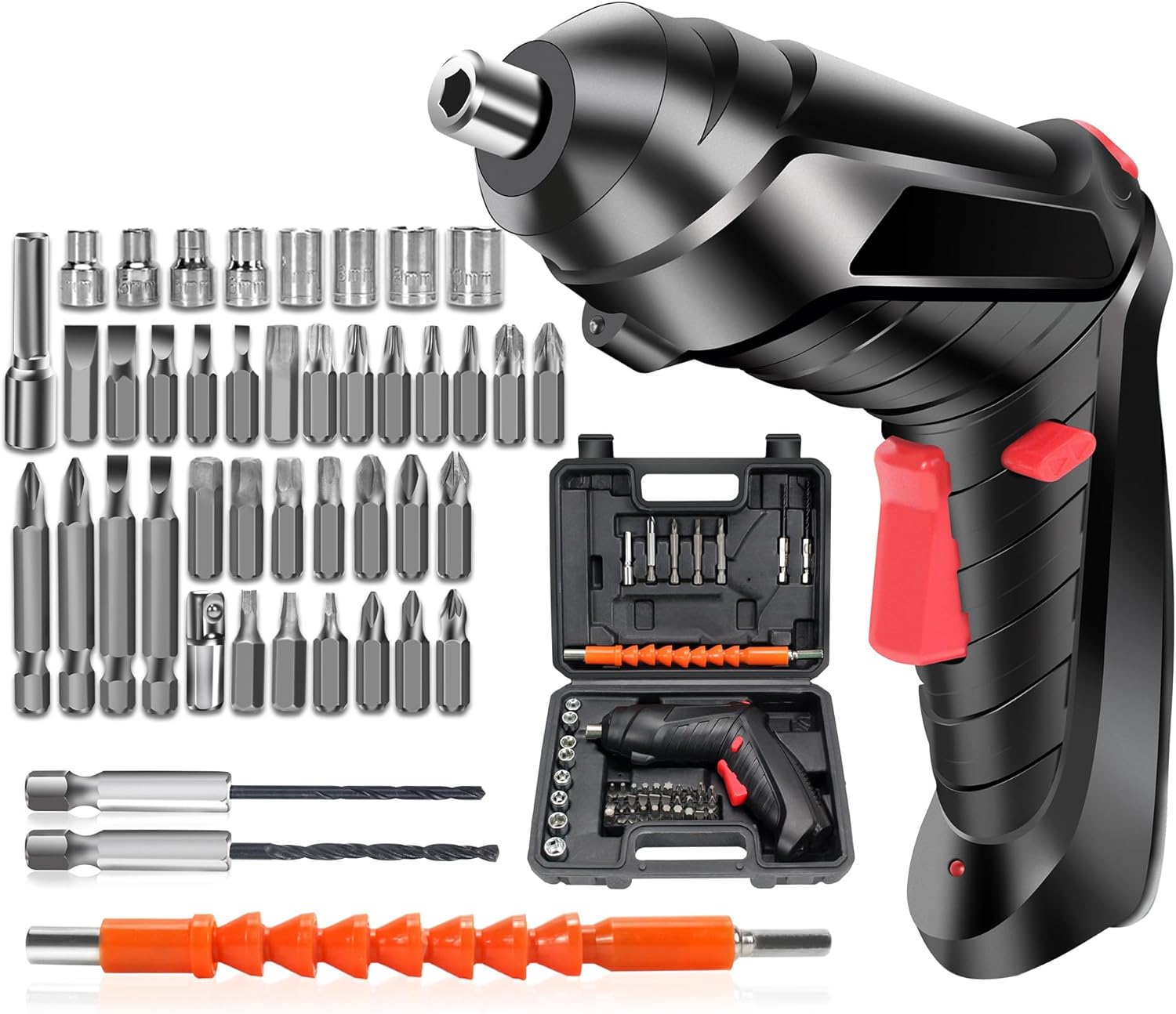 ToughGrip Pro - Kit Destornillador Eléctrico 40+ Piezas lo mejor con promoción